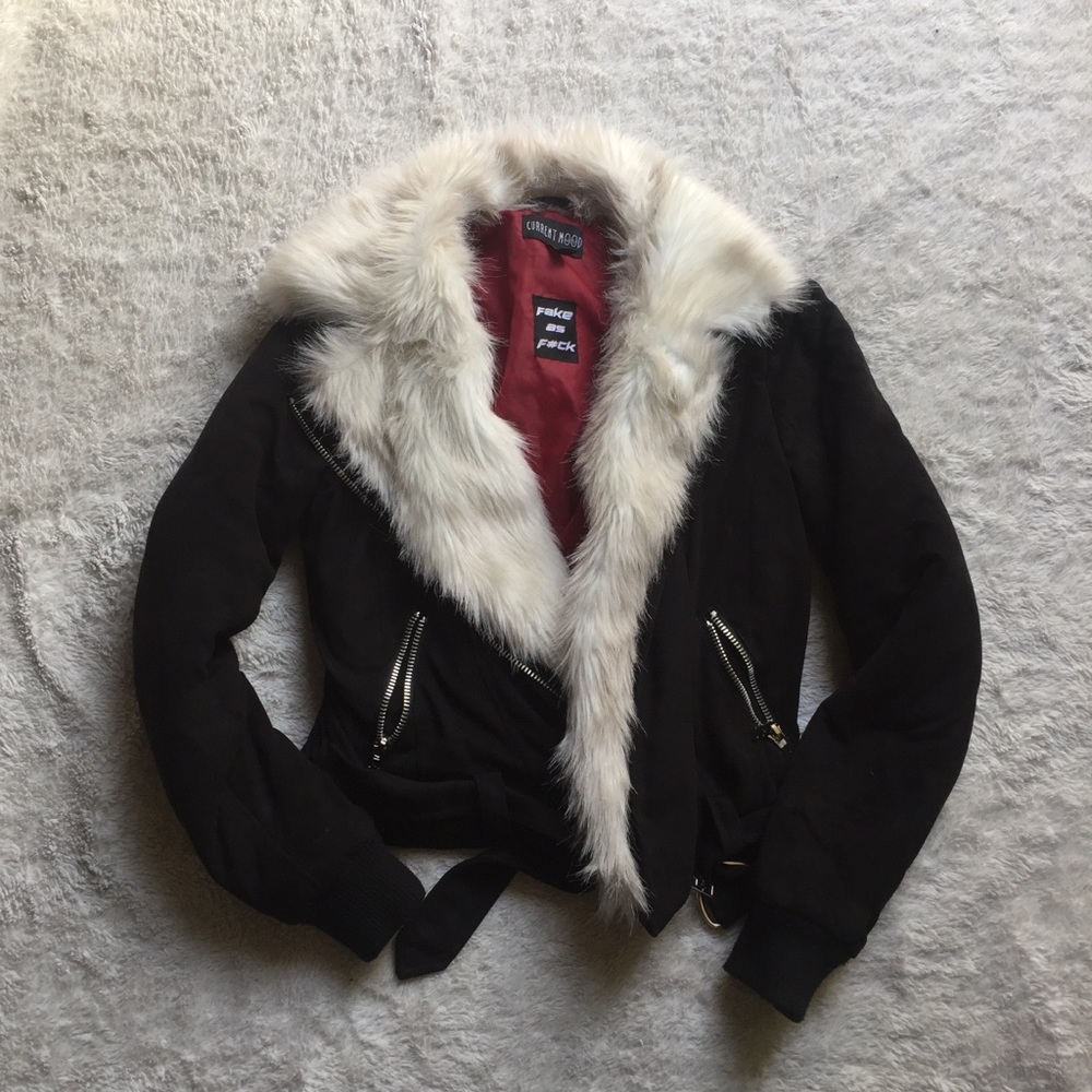 Current Mood Faux Fur Jacket